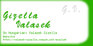 gizella valasek business card